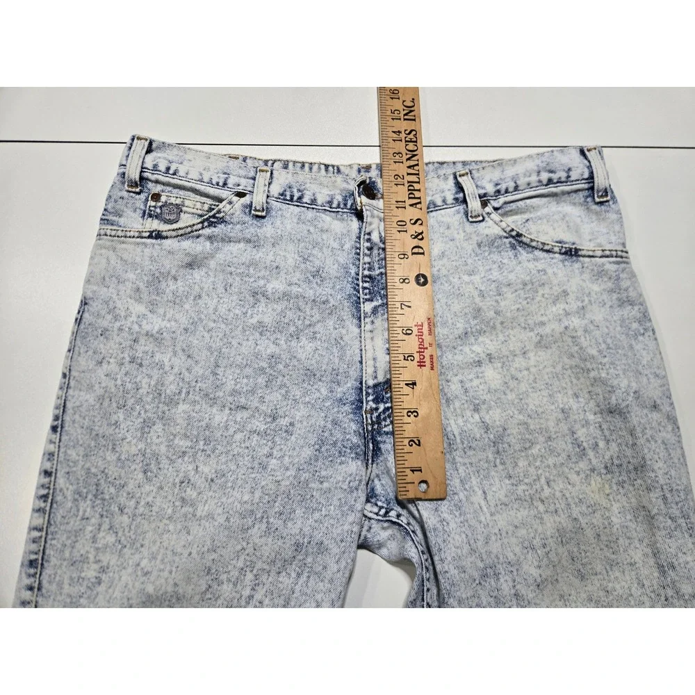 Levi's Light Blue Acid Wash Jeans Denim Straight Leg 38x30 Vintage USA‎